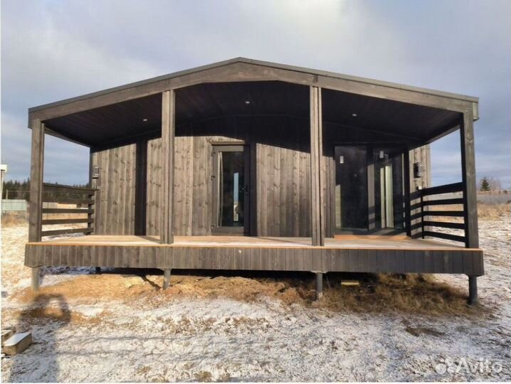 Каркасный дачный дом с доставкой 75 м кв, арт. др-3778