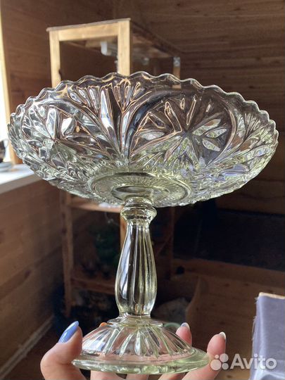 Старинная стеклянная посуда