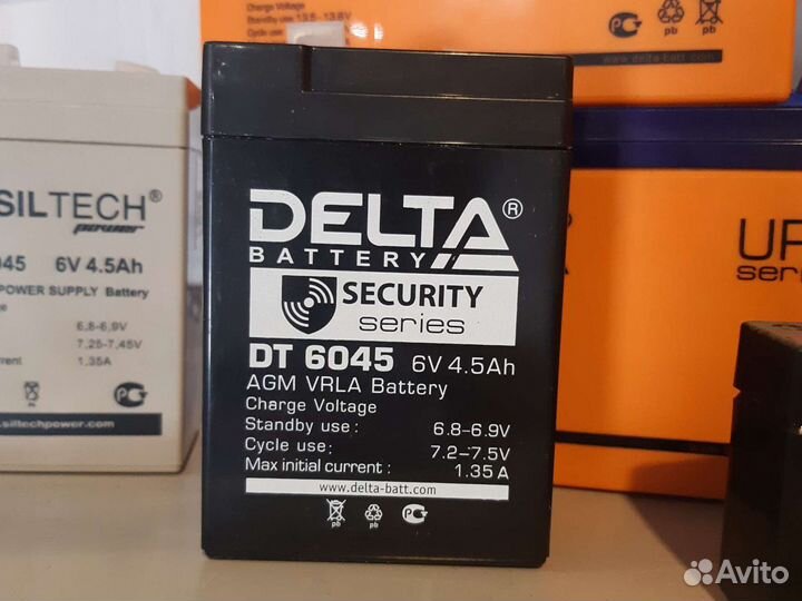 Аккумулятор delta DT-6045 (6V4.5A) д70ш47в107