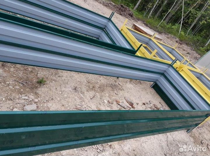 Грядка оцинкованная 1м х 2,5м х 32см