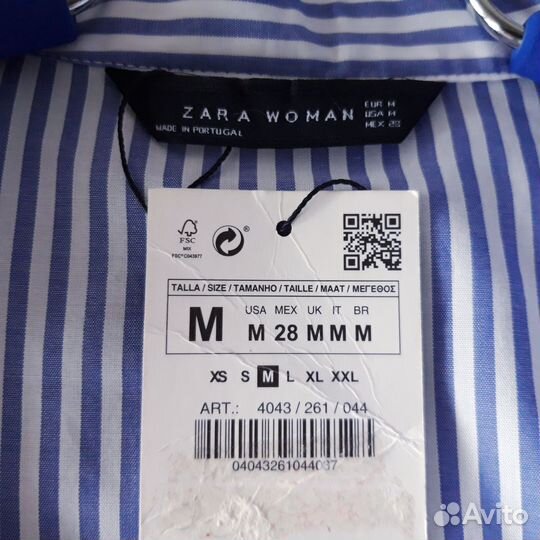 Рубашка туника Zara, р.46