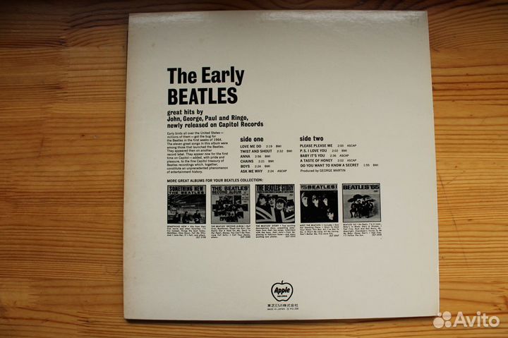 Beatles The Early Beatles 1974 - japan - NM