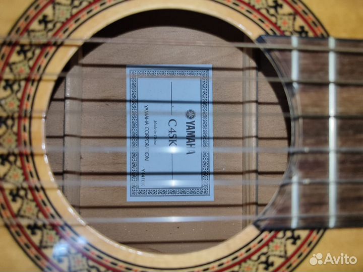 Акустическая гитара yamaha c45k