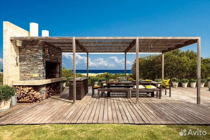 Беседка в стиле лофт