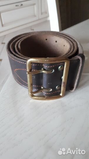 Ремень офицерский кожаный новый