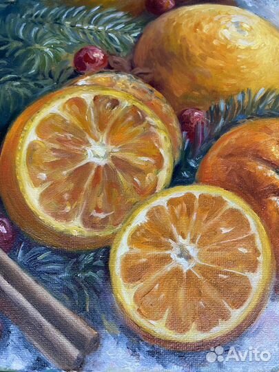 Картина маслом на Ноый год