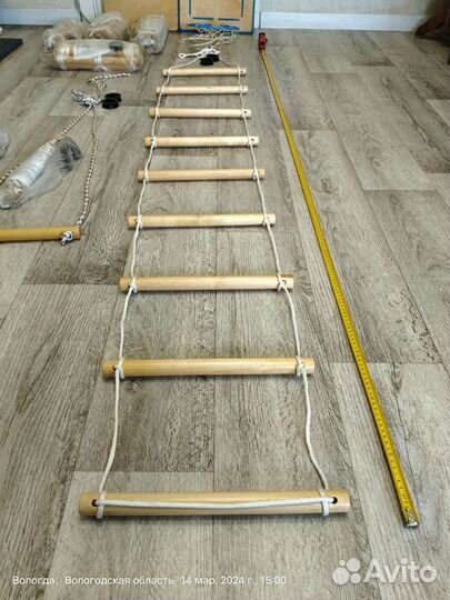 Лестница веревочная детская для дома и улицы