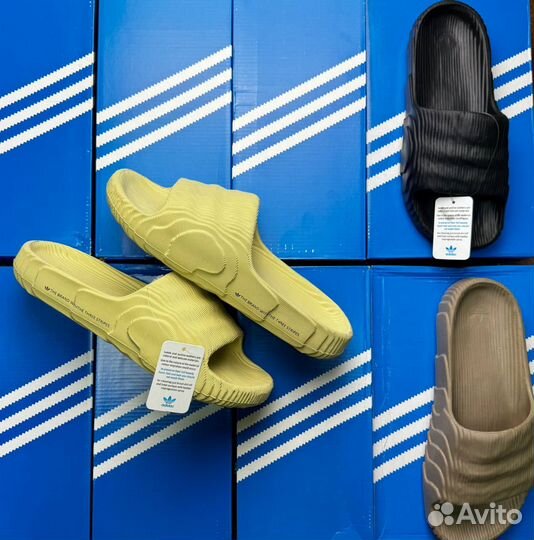 Adidas аdilette зелёные