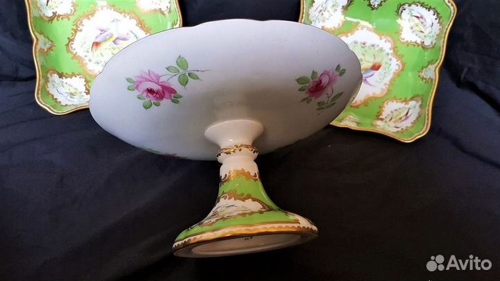 Шикарный гарнитур для десерта с ручной росписью