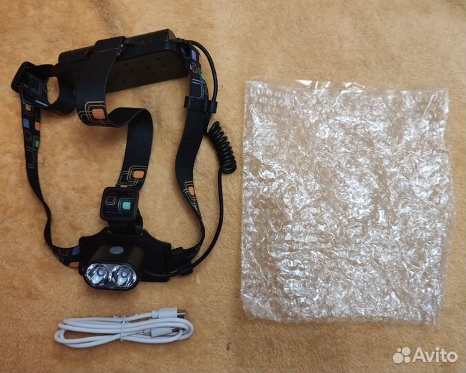 Фонарь налобный, мощный