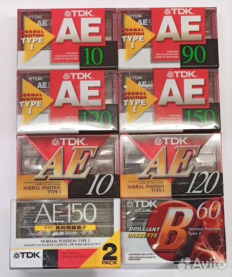 Аудио Кассеты TDK 10.60.90.120.150