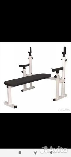 Скамья для жима со стойками + подстраховка