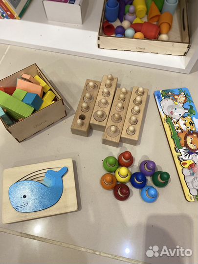 Деревянные игрушки от года