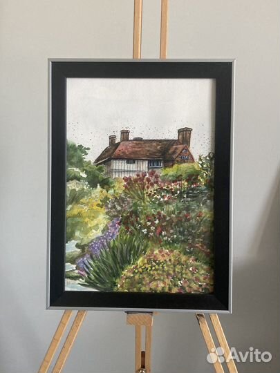 Картина акварель пейзаж