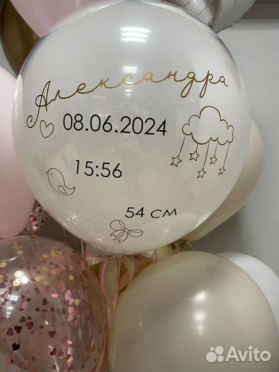Шары на выписку из роддома
