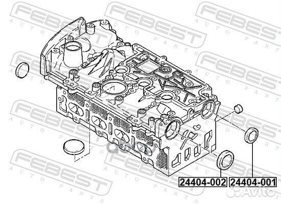 Заглушка распределительного вала 24404-002 Febest