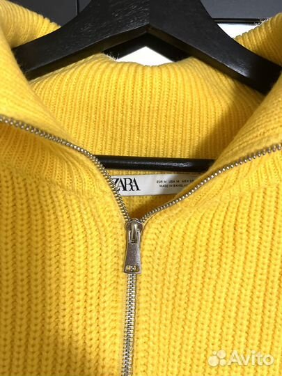 Zara Свитер укороченный весна яркий повседневный