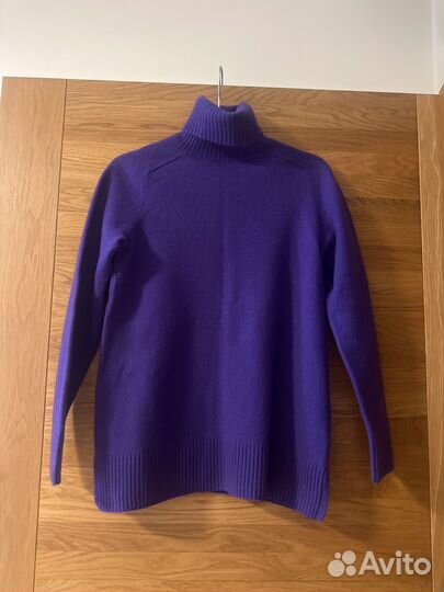 Кашемировая фиолетовая водолазка Massimo Dutti