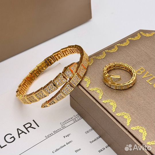 Кольцо bvlgari serpenti