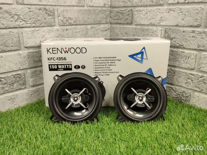 Автомобильные колонки 13 см Kenwood KFC-1356