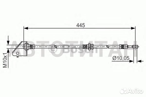 Тормозной шланг hyundai tucson (JM ) 2.0 08.2004