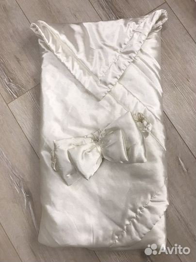 Конверт зимний и одеяло для выписки прогулок