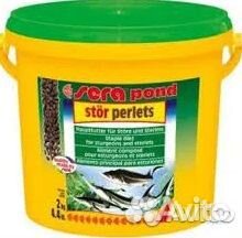 Корма для прудовых рыб и стерляди
