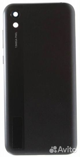 Задняя крышка для Honor 8S (черная (со стеклом кам