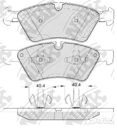 Колодки тормозные дисковые перед PN0500W NiBK
