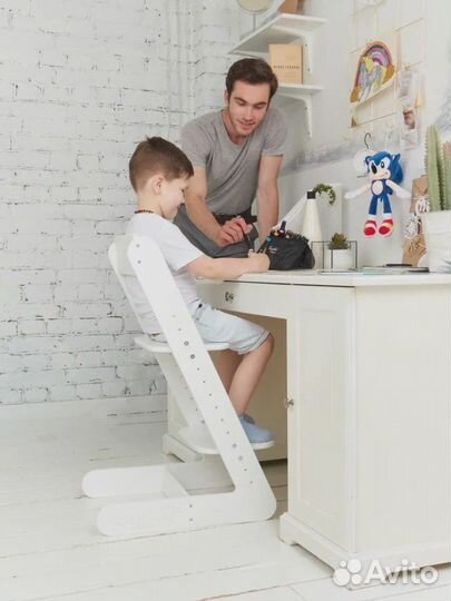 Растущий стульчик Марти белый