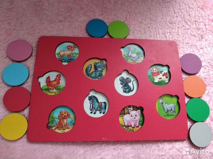 Набор развивающих пазлов-6 штук