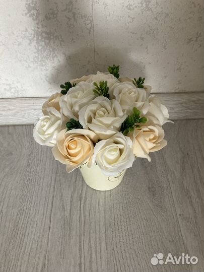 Букеты из мыльных роз