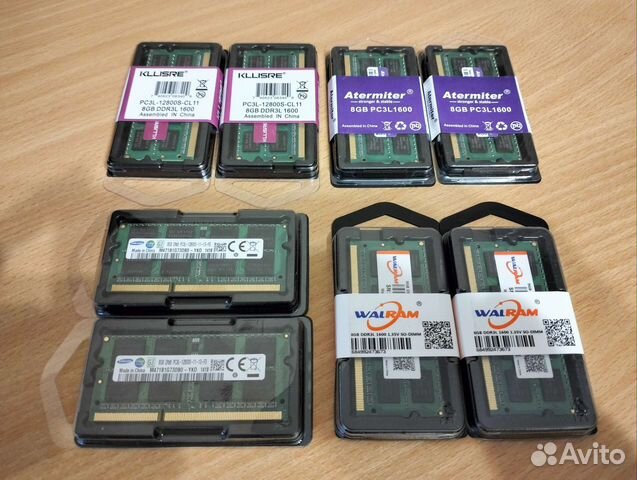 4/8GB DDR3L 1600 мгц для ноутбука