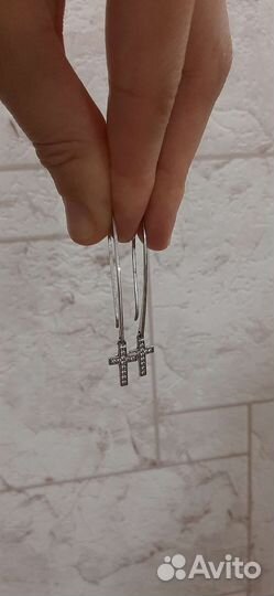 Серьги серебро