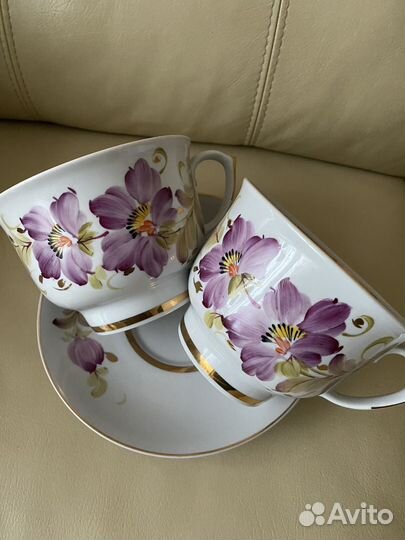 Чайная пара гигант, фарфор Светловодск