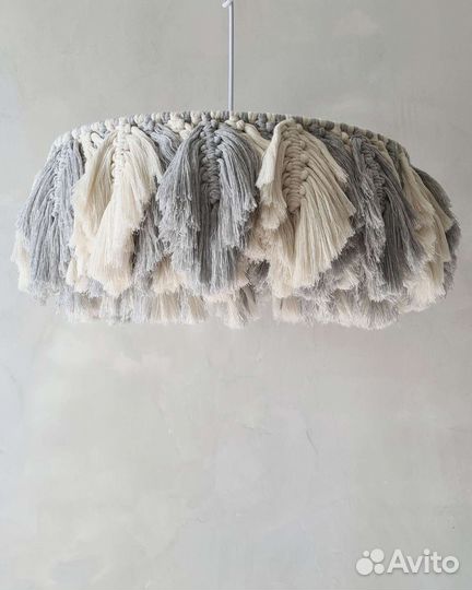 Абажур макраме сканди