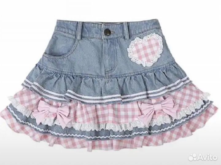 Женская кружевная мини-юбка в стиле