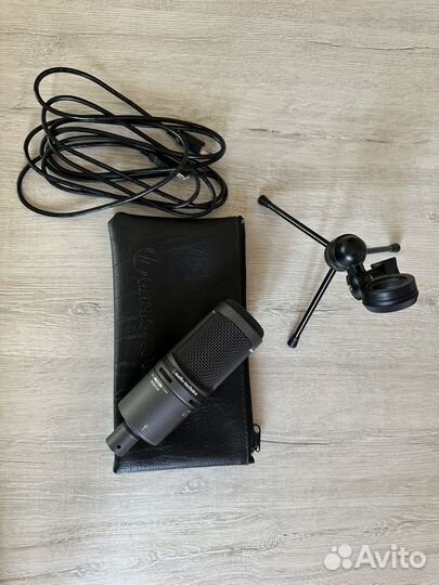 Студийный микрофон audio technica AT2020 usb+