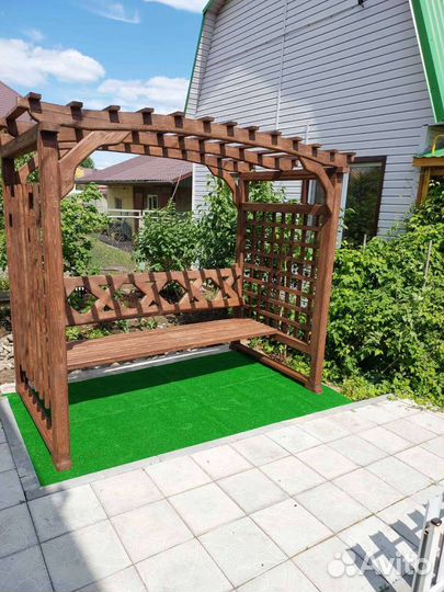 Скамья пергола