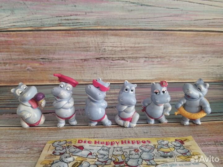 Бегемоты Гавайцы Киндер сюрприз 1988год