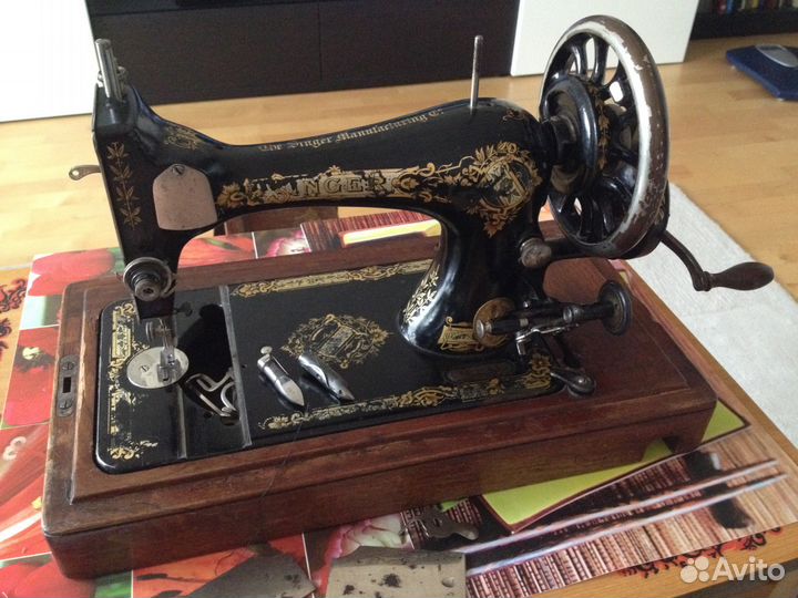 Швейная машина Singer (1906 г), рабочая, настроена