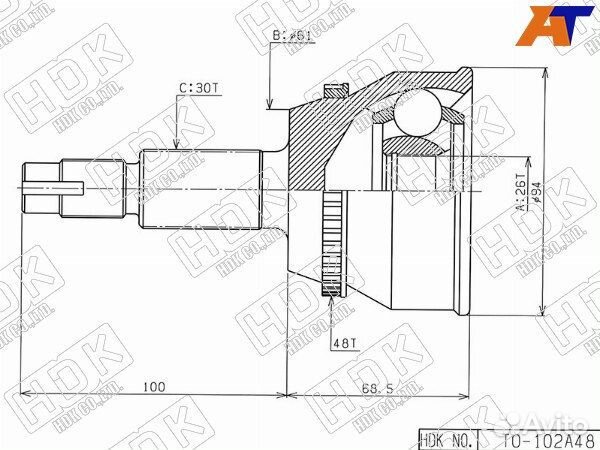 Шрус привода lexus ES330