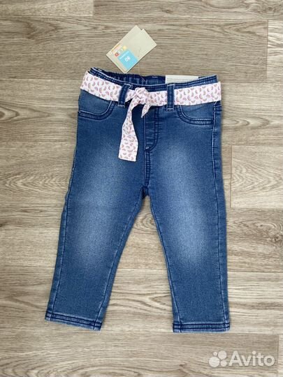 Новые джинсы для девочки Ergee, р. 80