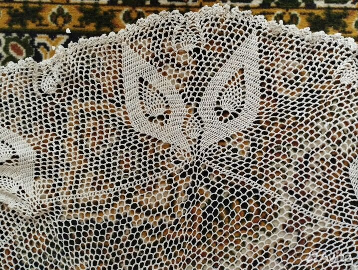 Скатерть круглая вязаная