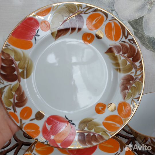 Чайное трио,чайная пара лфз Щедрая осень