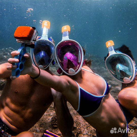 Маска для подводного плавания снорклинга Easybreat