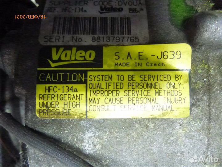 Компрессор кондиционера Volvo Xc70 BZ95 B6324S