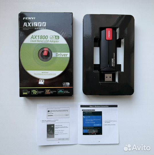 USB Wi-Fi адаптеры Wi-Fi 6 1800 Mbs/150Mbs