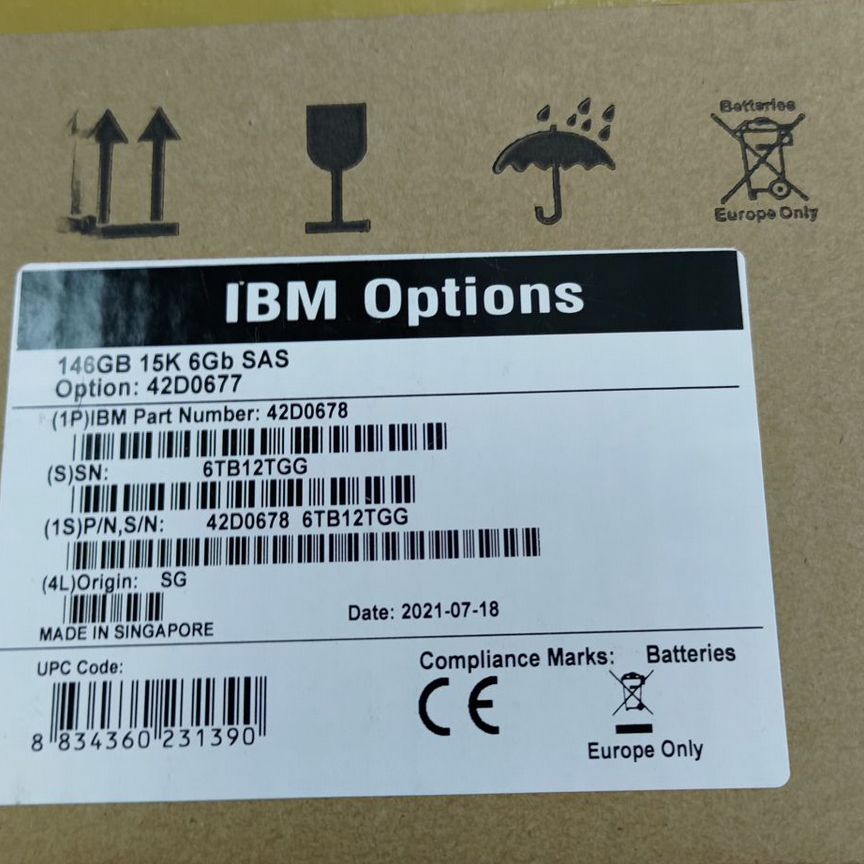[42D0677] Жесткий Диск Ibm 146gb 42d0678 42d0681 42d0677