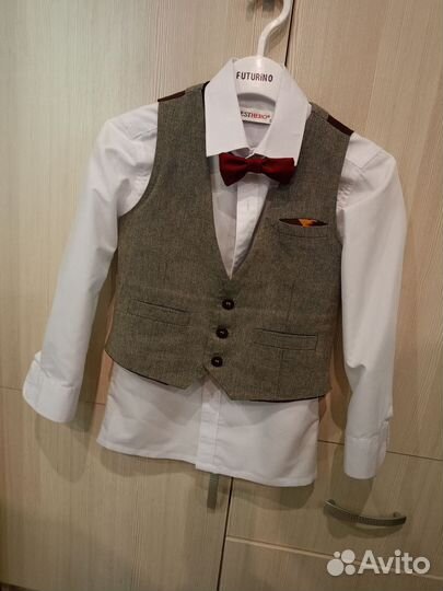 Рубашка и жилет + бабочка